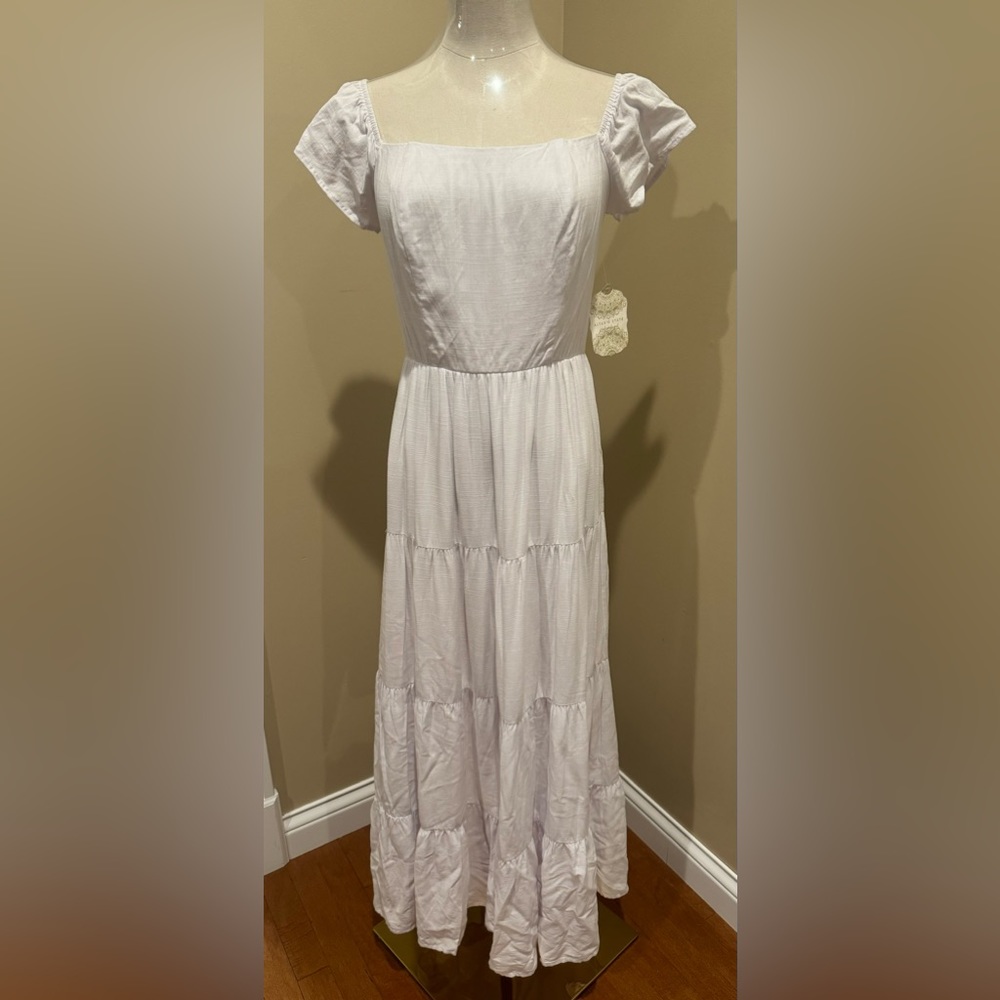 NWT Altar’d State Lea Maxi Dress White Large